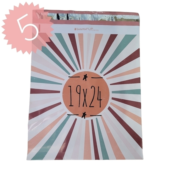 30PK of BOHO ☀️SUN☀️PRINT  POLY MAILERS🌅 - Picture 3 of 10